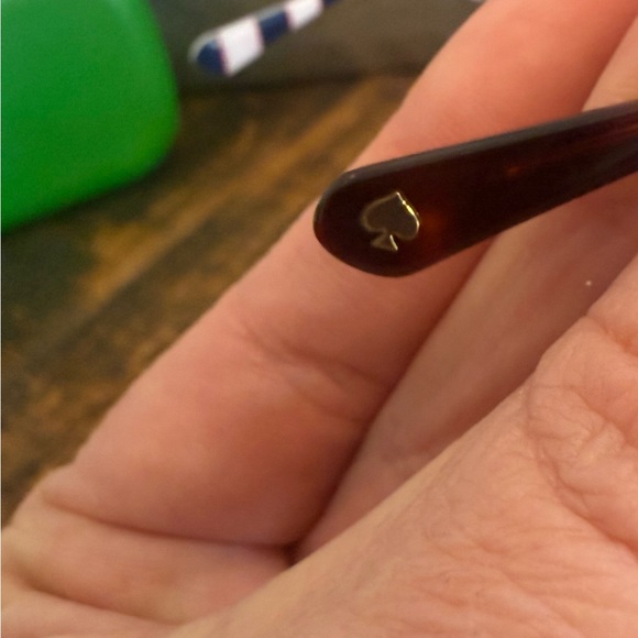 Kate Spade Brown & Gold Tortoise/Cat Eye Sunglasses NWOT - Picture 6 of 9